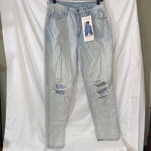 Rewash Real Curve High Rise Mom Jeans Distressed Size 11/30